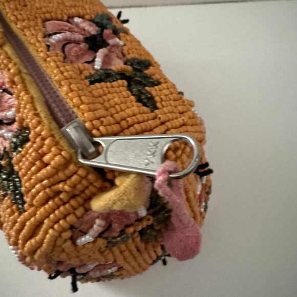 ANTHROPOLOGIE Fayla Yellow Beaded Pouch - Picture 7 of 10